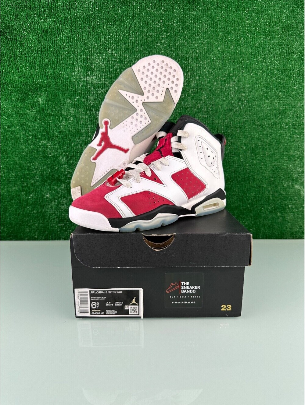 Size 6.5Y - Jordan 6 Retro OG Mid Carmine (GS)